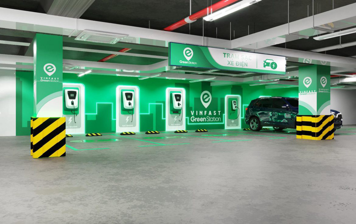 trạm sạc pin xe điện Vinfast